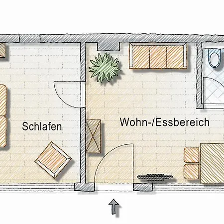 Apartment 2-zimmer-appartment In Top-city-lage Mit Parken Und Klimaanlage Nuremberg